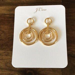 J. Crew gold-tone circle earrings